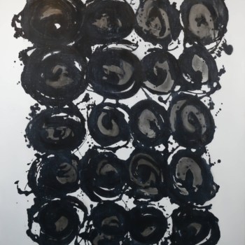 Nancy Grunk, toile période les cellules noir et blanc